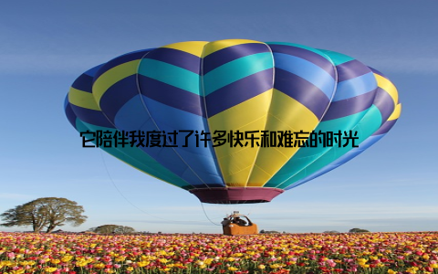 它陪伴我度过了许多快乐和难忘的时光