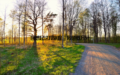 回想起这段旅程, 我感慨万分