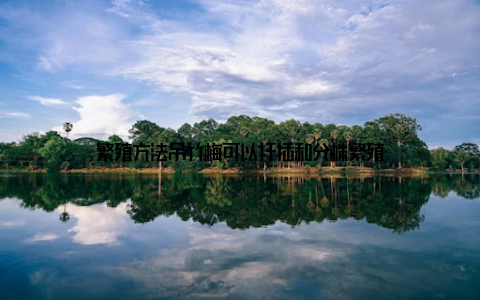 繁殖方法吊竹梅可以扦插和分株繁殖