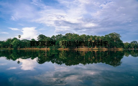 夏季高温时, 可适当增加浇水频率