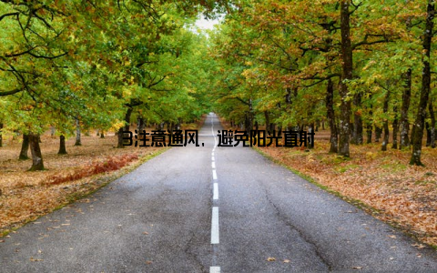 3注意通风, 避免阳光直射