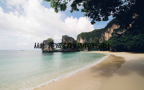 从此, 它成了我生活中的一部分